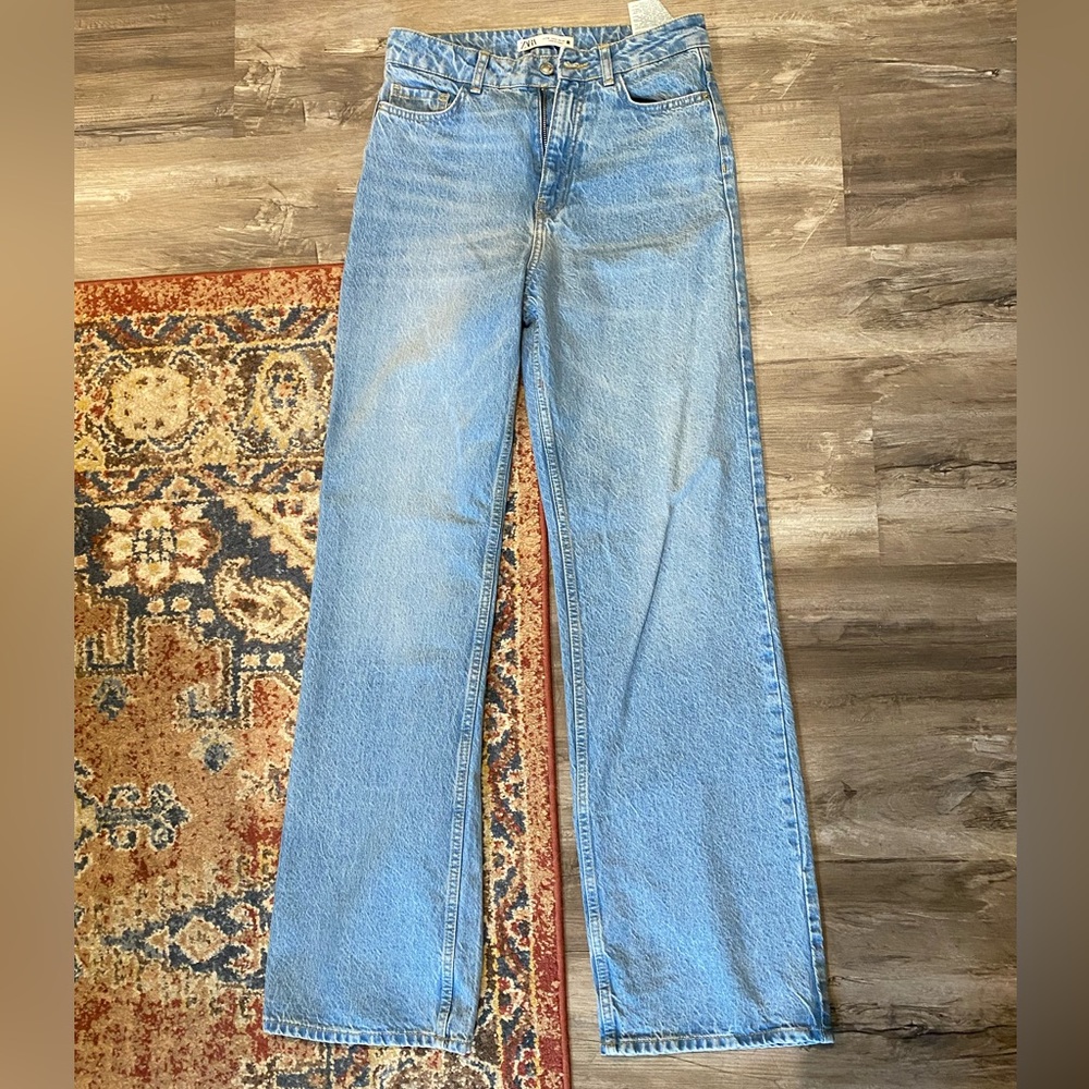 NWOT Zara High Rise Wide Leg Jeans